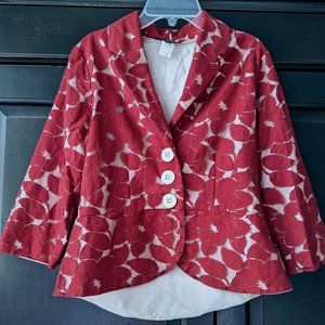 Weston Wear floral blazer size S EUC